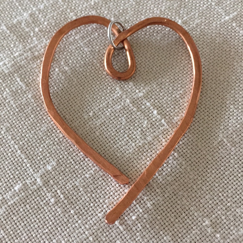 Copper Heart Pendant